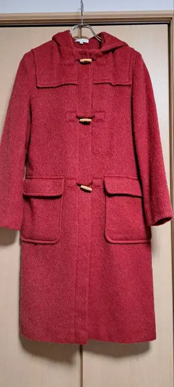 KOOKAI 모헤어 롱 더플 코트