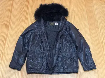 Schott 샷 블랙 다운 자켓 퍼