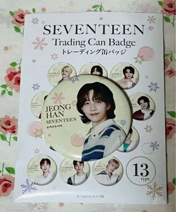 세븐일레븐 세븐틴 정한 캔뱃지