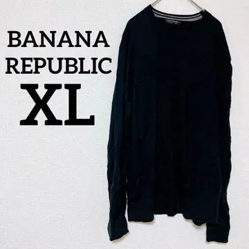 새상품급 BANANA REPUBLIC [ XL ] 메리노울 스웨터 블랙