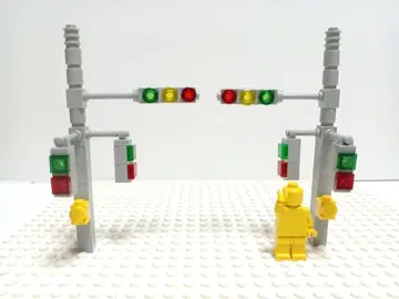 레고 신호기 2개 세트 시티