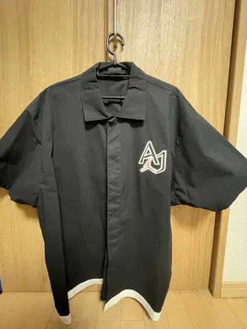 Jordan 반팔 셔츠 블랙 XXL 나일론