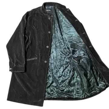 희소 사이즈 54 GIORGIO ARMANI 아카이브 벨로아 롱 코트