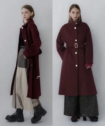 가격 인하 불가 HARE 울 메탈 버튼 스텐 코트