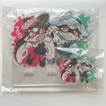 스플래툰 시오카라즈 아크릴 스탠드 & 아크릴 키링 세트 2