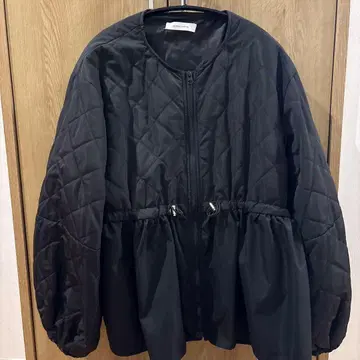 prose verse 블랙 퀼팅 자켓