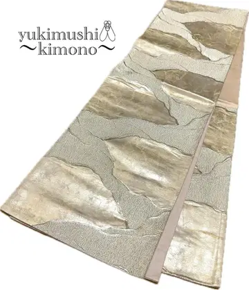 ZZ1274 후쿠로 오비 육통 실버 424cm 익명 배송 팔로우 할인