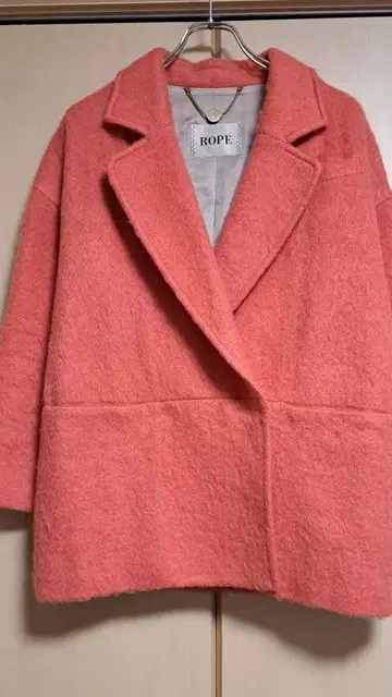 ROPE 모헤어 체스터 코트
