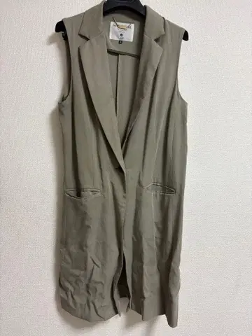 MICA&DEAL 카키 슬리브리스 베스트 36