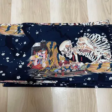 [ 새상품 ] 어른용 헤코오비, 해골 패턴, 리버서블 긴 기장