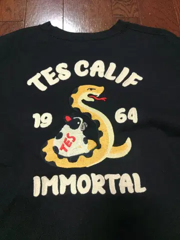 TES 맨투맨 리버스 위브 L 자수 체인 스티치