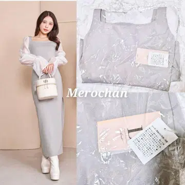 다리치 시어 슬리브 롱 원피스 [ FS ]