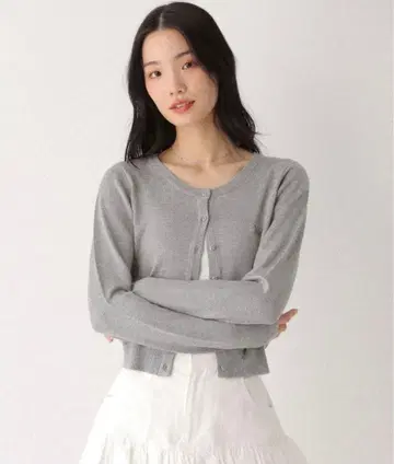 Heather 모티브 컴팩트 가디건