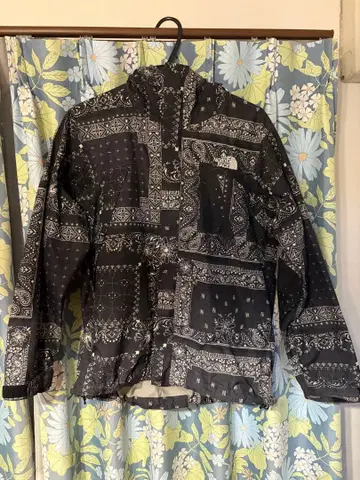 THE NORTH FACE 반다나 패턴 마운틴 후드티 S