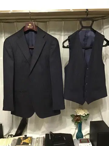 플란넬 쓰리피스 수트