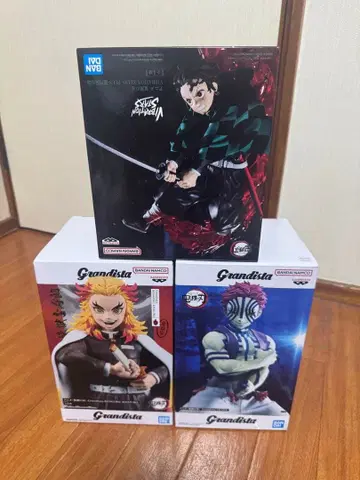 Grandista 피규어 3체 세트 탄지로 렌고쿠 쿄쥬로 아카자