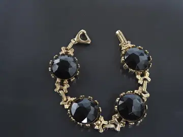 빈티지 블랙스톤 x 골드 팔찌 / Bracelet