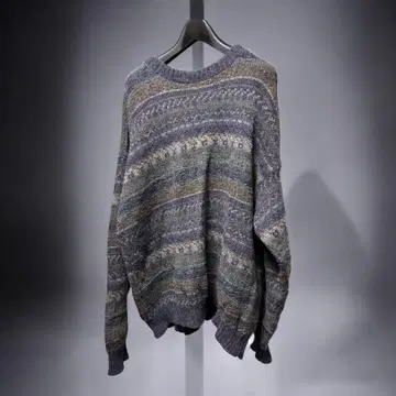 Eddie Bauer 멀티 컬러 니트 스웨터 L 80s 90s