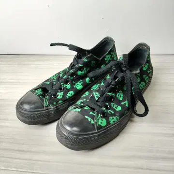 컨버스 올 패턴 스컬 해골 크로스본 남성용 그린