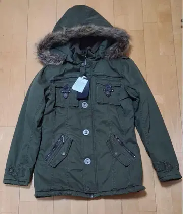 intheattic 인테크 모즈 코트 퍼 밀리터리 코트