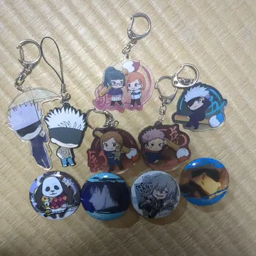 주술회전 홀더 캔뱃지 세트