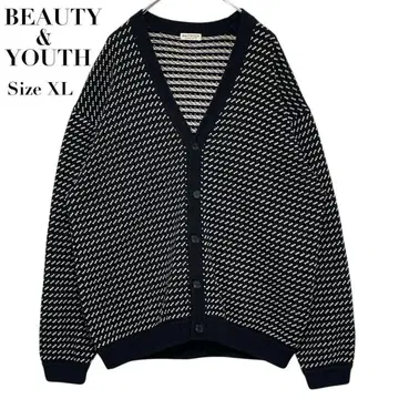 [ 컨디션 최상 ] 뷰티앤유스 가디건 바즈아이 XL 벌키 블랙