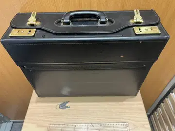 천연 가죽 비즈니스 백 블랙