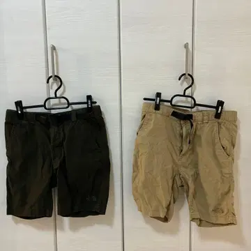 THE NORTH FACE 하프 팬츠 2장 세트