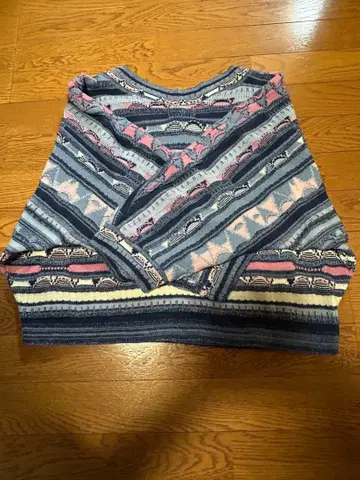 쿠지풍 디자인 니트 스웨터 구제 의류