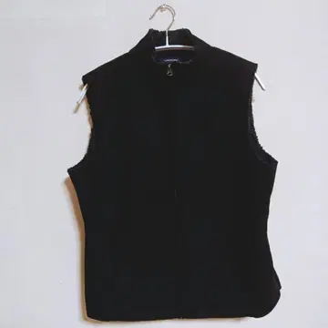 블랙 집업 베스트