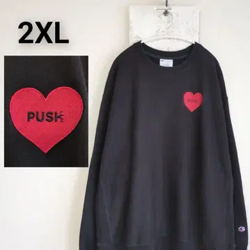 구제 의류 Champion 리버스 위브 맨투맨 2XL 블랙 자수