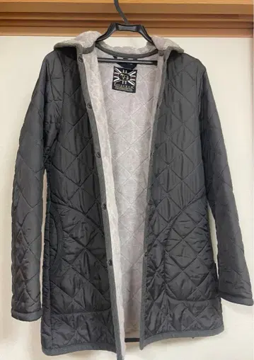 LAVENHAM 후디 퀼팅 코트 그레이 38