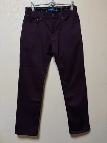 NAVY 퍼플 팬츠 안감 플리스 사이즈 34