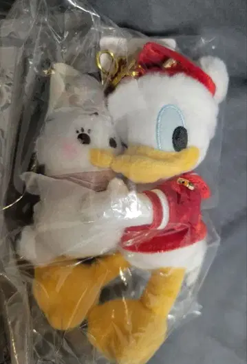 디즈니 스토어 크리스마스 도날드 봉제 인형 키링 키체인