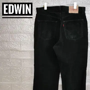 에드윈 EDWIN503 구제 의류 코듀로이 팬츠 블랙 W33