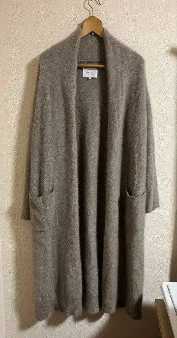 BEIGE, 베이지 울 롱 가디건 모 100% 베이지 사이즈 4