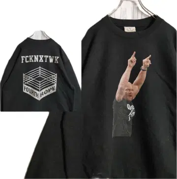 챔피온 Fourth Rope 맨투맨 USA 프로레슬링 양면 프린트