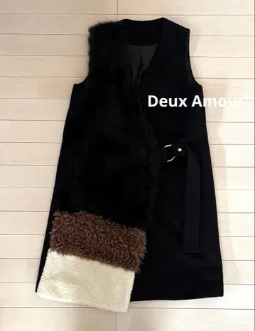 인조 모피 베스트 Deux Amour
