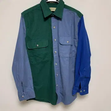 플란넬 셔츠 그린 파랑 연파랑 긴팔