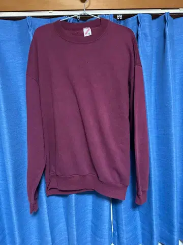 빈티지 맨투맨 저지즈 팥색 미국제 사이즈 XL