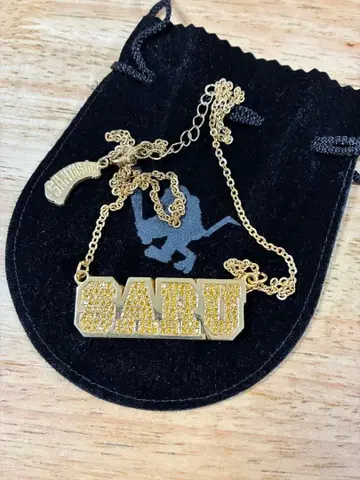 산타 스틱 골드 플레이트 목걸이