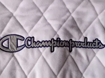 Champion 90년대 본딩 퀼팅 후드티 새상품급 VTG 화이트 M