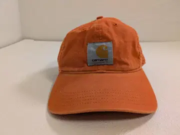 Carhartt 오렌지 메쉬 캡