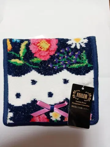 체스티 페이러 손수건 파우치 스캘럽 도트 플라워