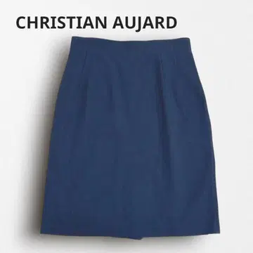 R3507 [크리스찬 오자르] 울 타이트 스커트 일본제 네이비