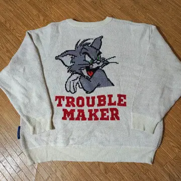 톰과 제리 니트 스웨터 M 사이즈