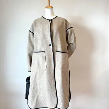 [ 새상품급 ] Kastane 베이지 롱 코트 카스타네