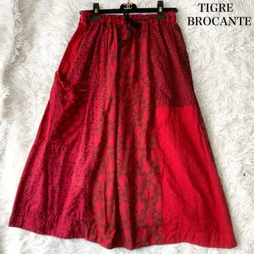 TIGRE BROCANTE 리메이크 패치워크 롱 스커트 일본제