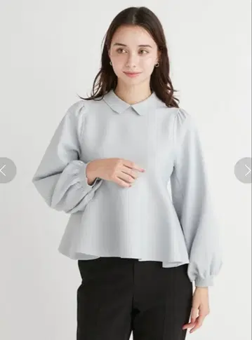 [ 새상품급 ] CELFORD 핫핏 비쥬 니트 풀오버 SAX