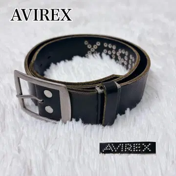 인기! AVIREX 아비렉스 스터드 장식 가죽 벨트 브라 아메카지